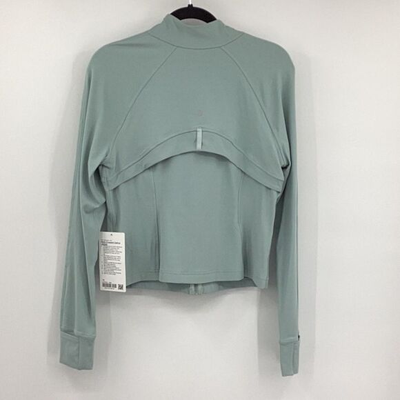 Lululemon Nulu Cropped Define Jacket in Silver Blue Sz 14 NWT - Picture 6 of 8